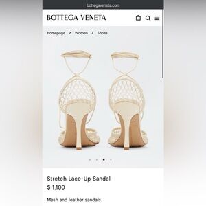 Bottega veneta stretch lace up sandal

Size 38